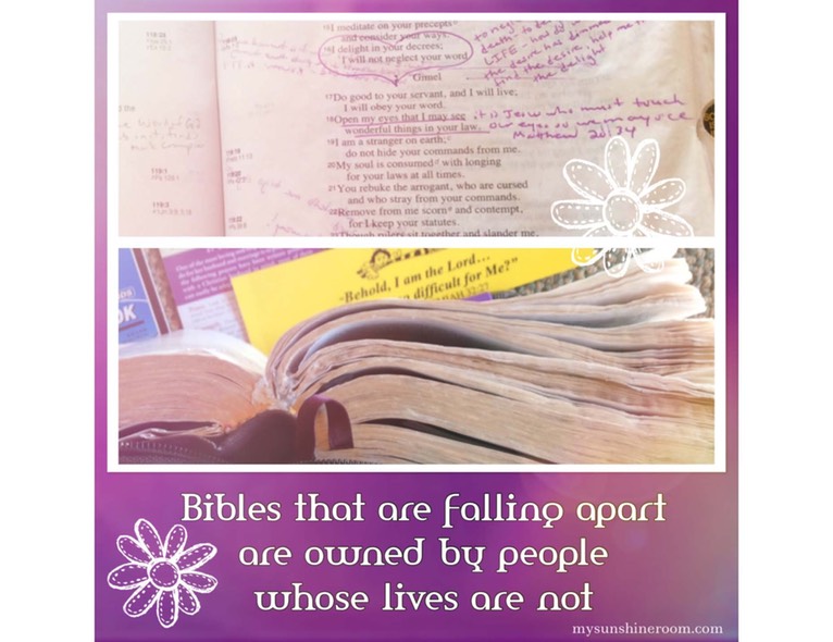 Bibles that are falling apart