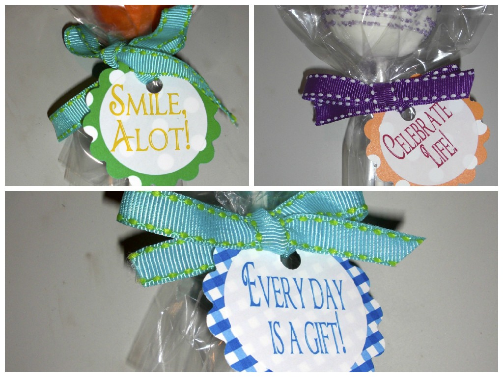 Cake Pop Gift Tags